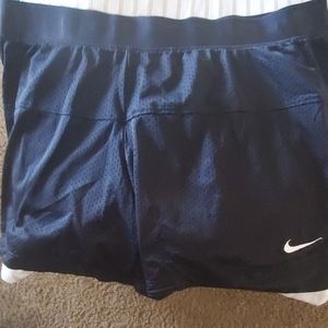 Ladies Nike black mesh short shorts size XL